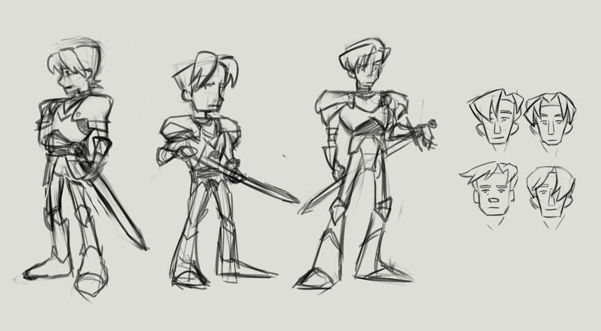 Initial Character Concept Designs