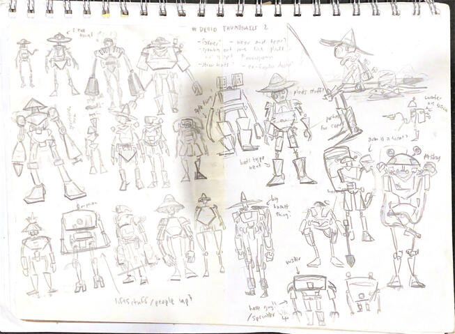 Droid Design Sketches