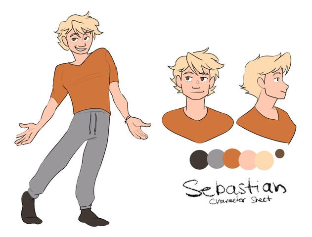 Sebastian&#39;s Character Design Sheet