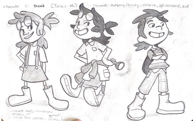 Early Character Concept Designs - Jackie