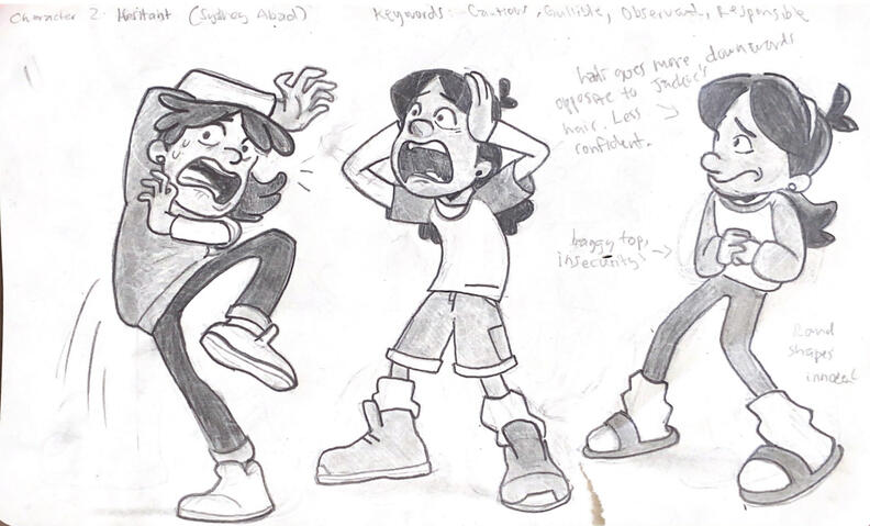 Early Character Concept Designs - Sydney